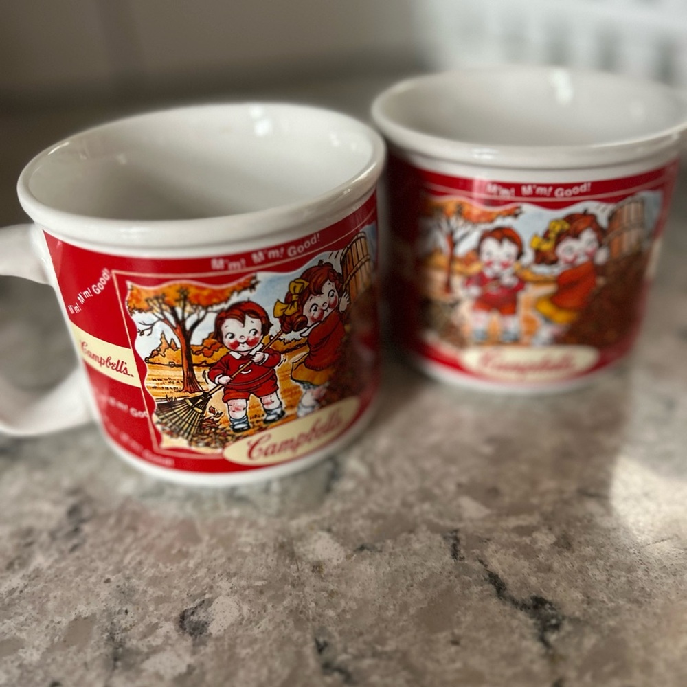 Vintage Campbell Soup Ceramic Mug Set